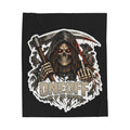 Reaper Graphic Plush Blanket – "One Off: Out of the Shadows" Velveteen Throw